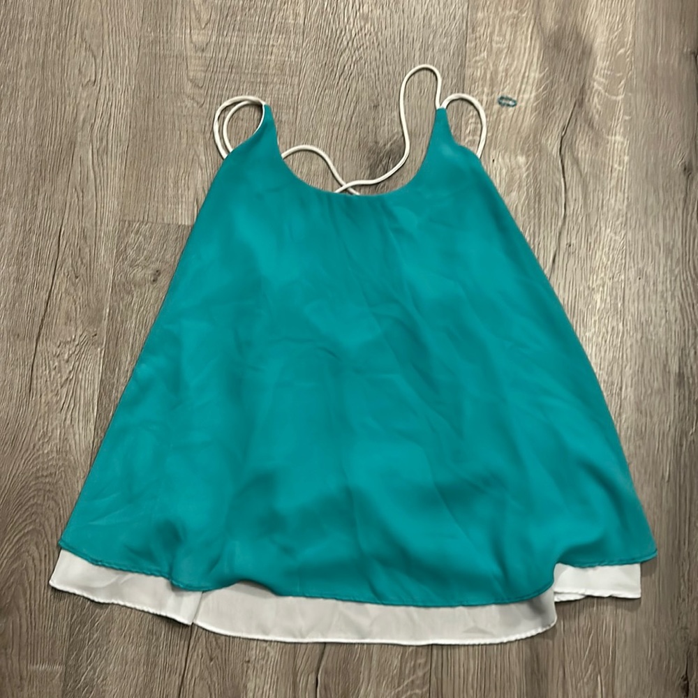 Charming Charlie Racerback Flutter Tank Size Medium